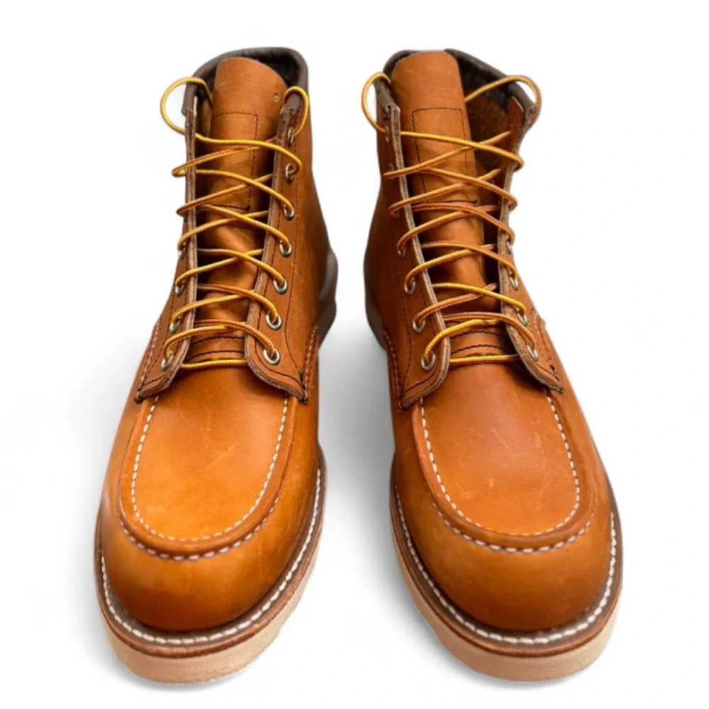 Red Wing Shoes 6” Classic Moc 875 Oro Legacy Boots Size 8.5(E)